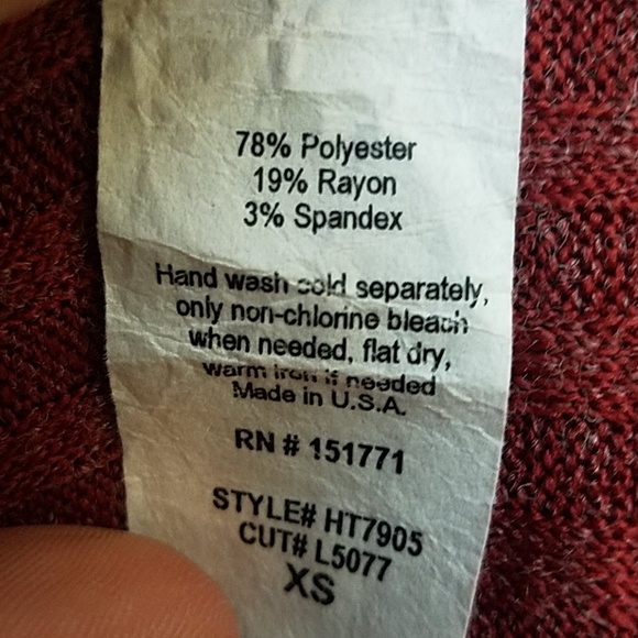 Kaileigh Long red Open Sweater - XS - Picture 5 of 5